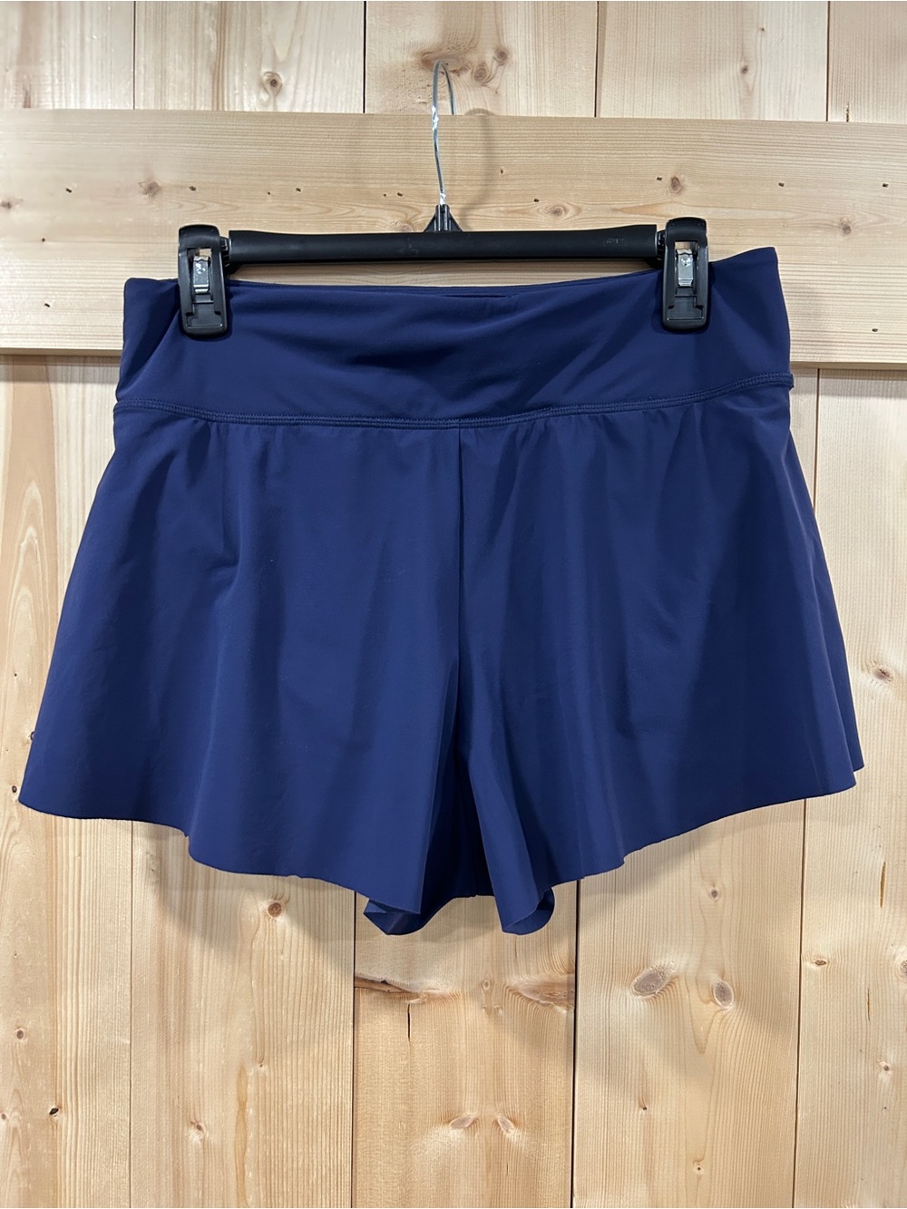 Athleta Tidal Swim Skirt Skort Navy Dress Blue Size Medium - EUC
